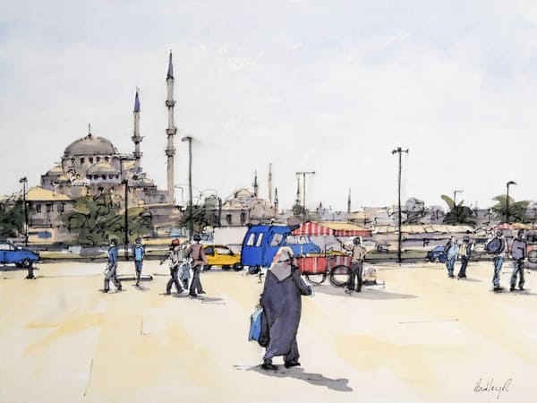 Adhan, At Dusk, Istanbul by Hadley Rampton 