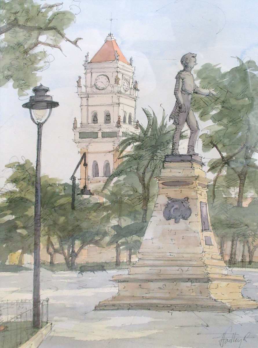 Plaza 25 de Mayo, Sucre, Bolivia by Hadley Rampton 