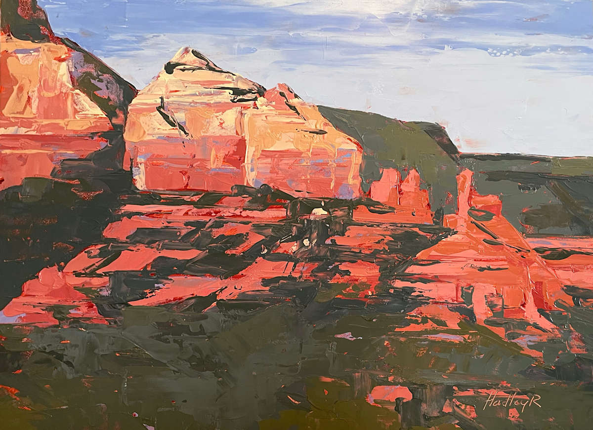 Shiprock Sunset, Sedona by Hadley Rampton 