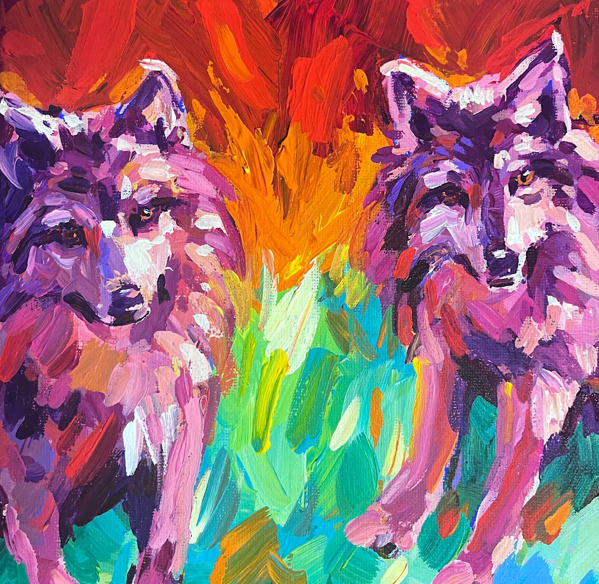 Wolves in Red by Laura Green, Image 1.