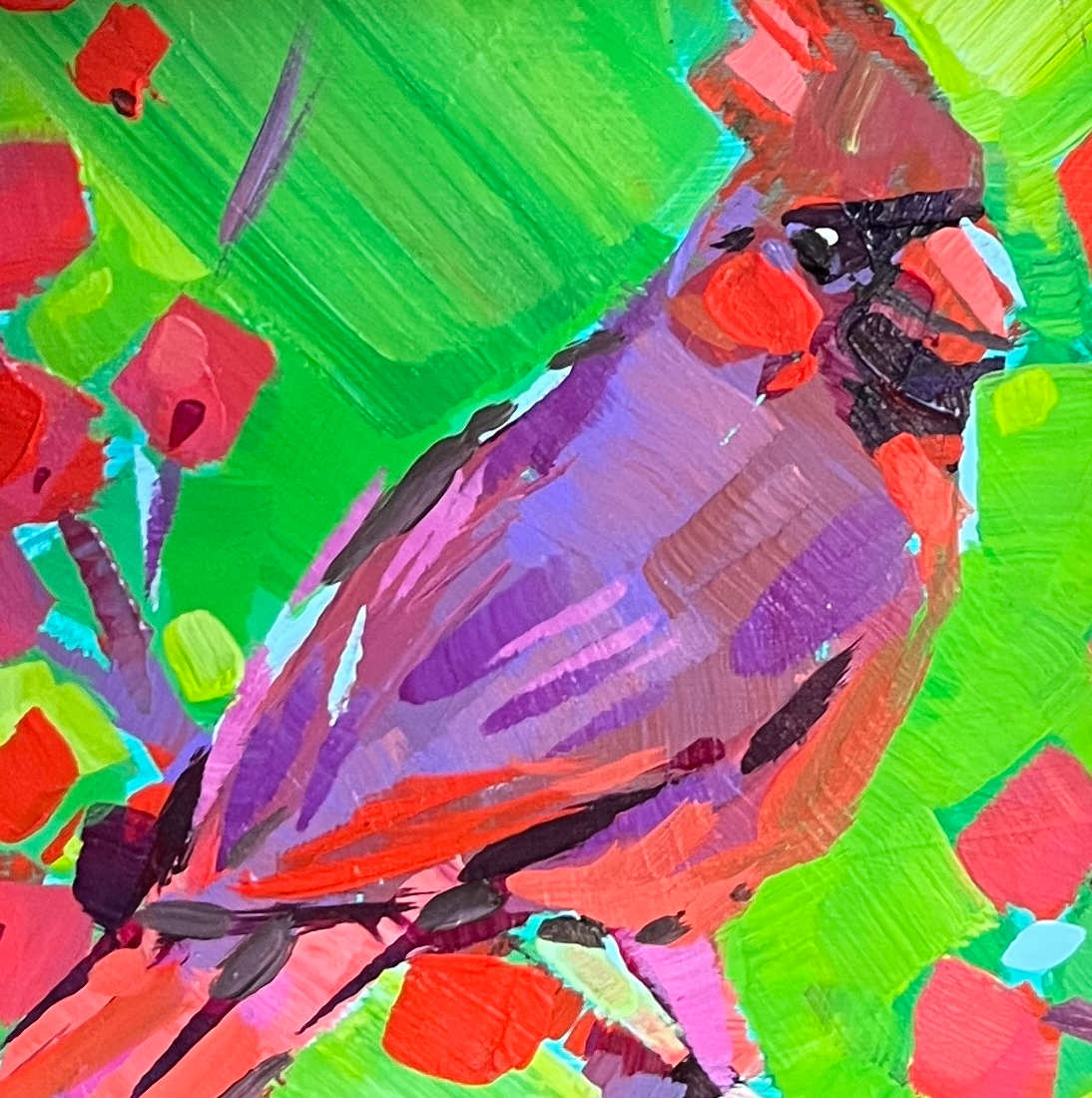 Radiant Cardinal by Laura Green 