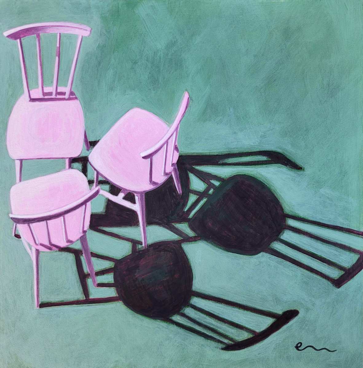 No. 15 Chairs and Shadows Series by Emily Bharatiya 