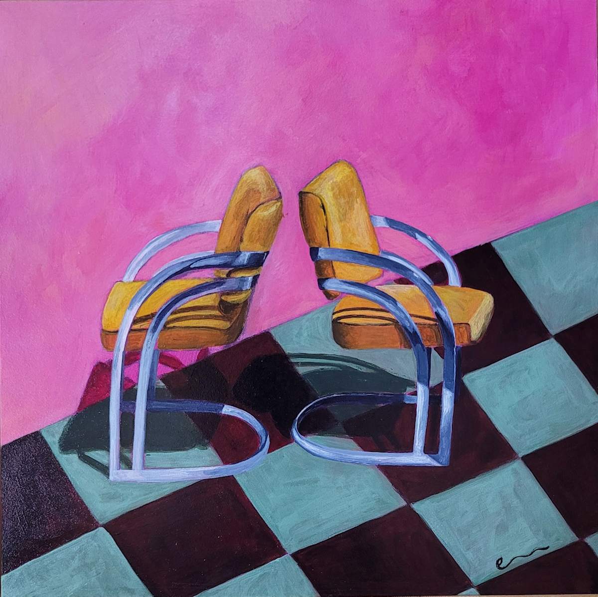 No. 12 Chairs and Shadows Series by Emily Bharatiya 