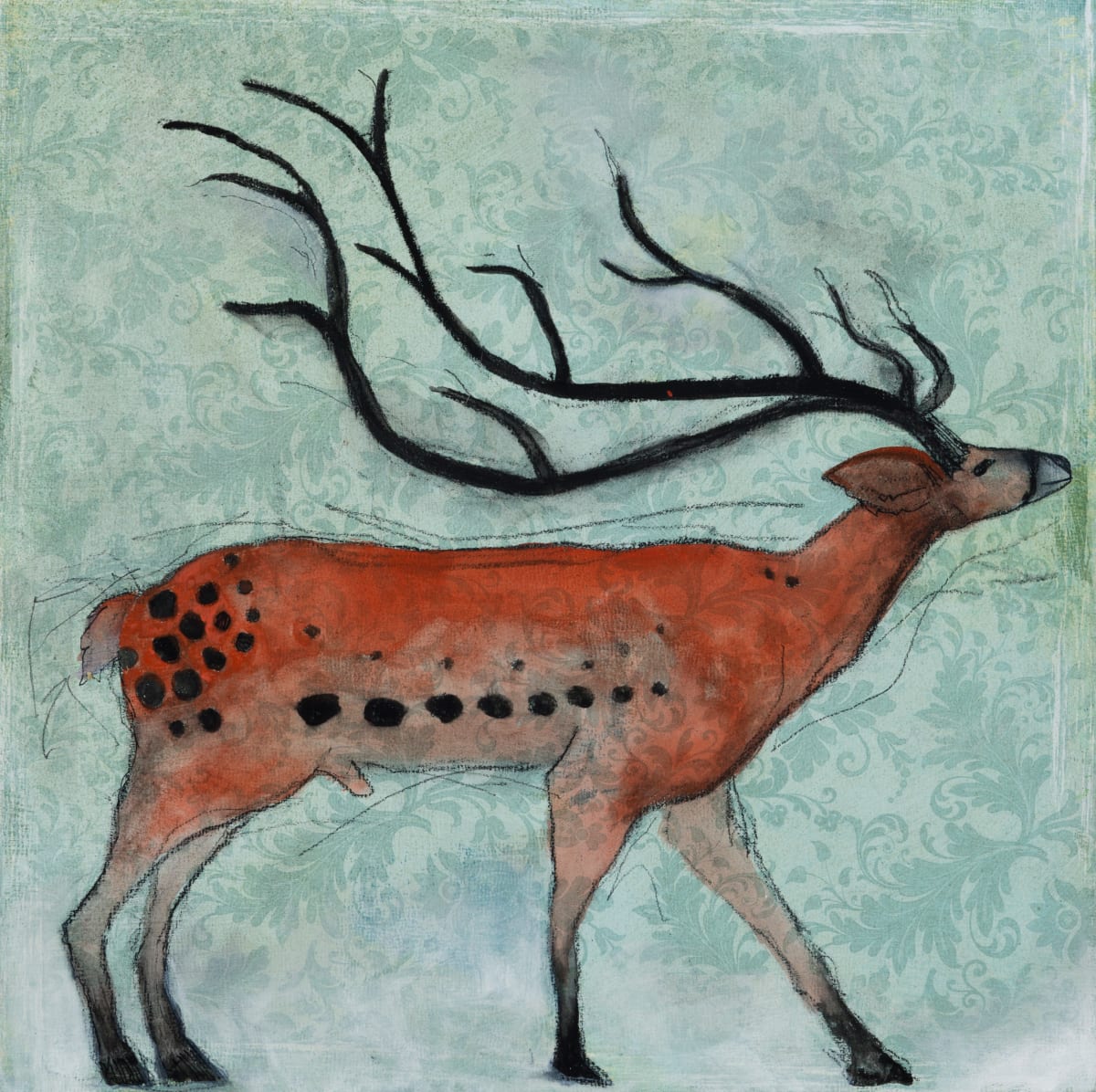 Golden Deer by Susan Schiesser 