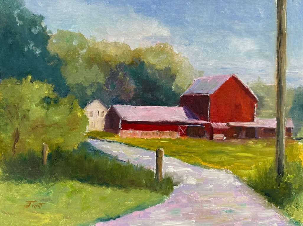 Path to the Red Barn by Janice Tippett 