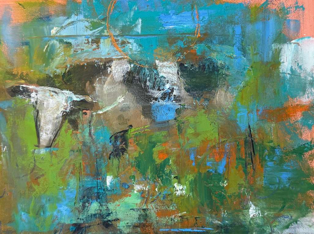 Blue Green Graze by Janice Tippett 