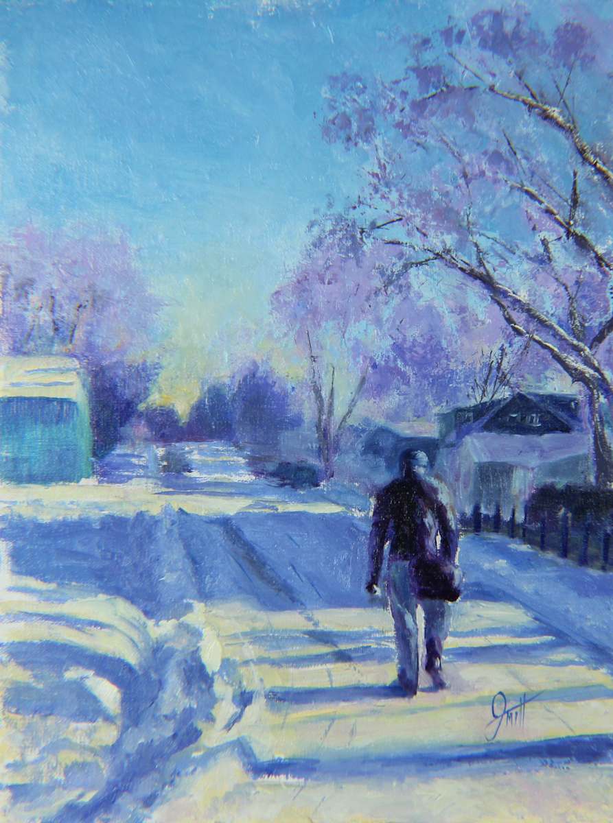 Snowbound Delivery by Janice Tippett, Image 1.