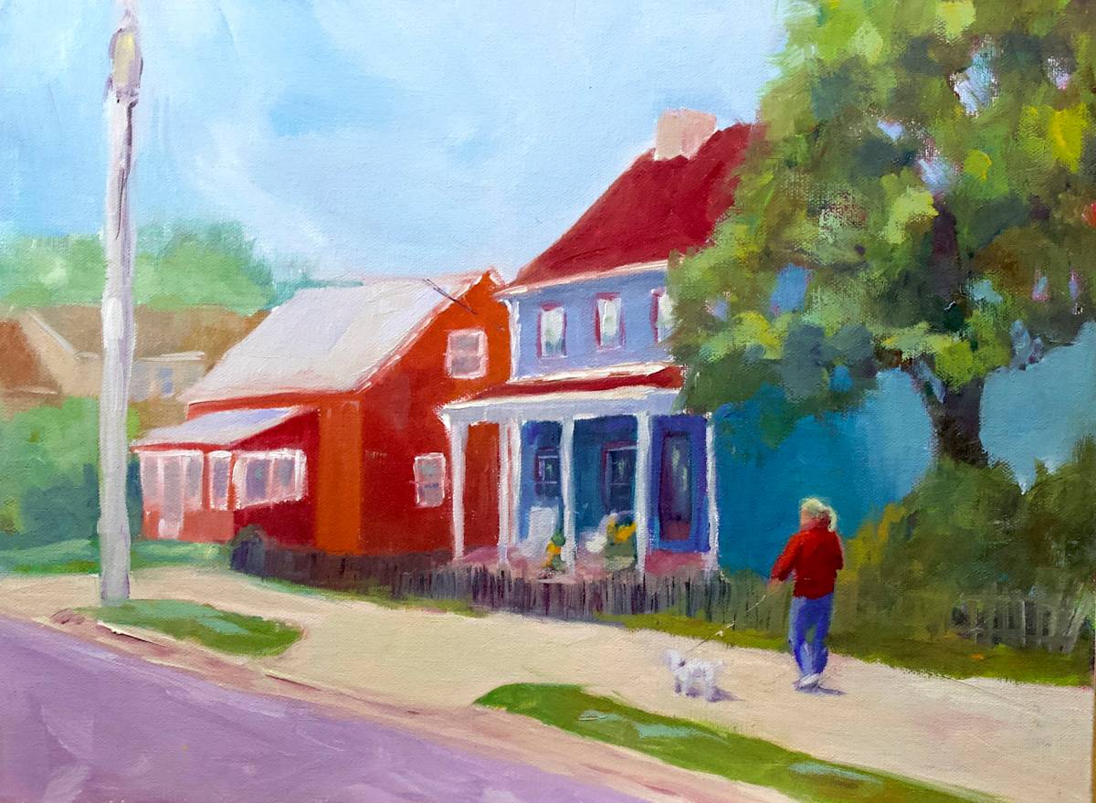 Old Town Poodle Walk by Janice Tippett, Image 1.
