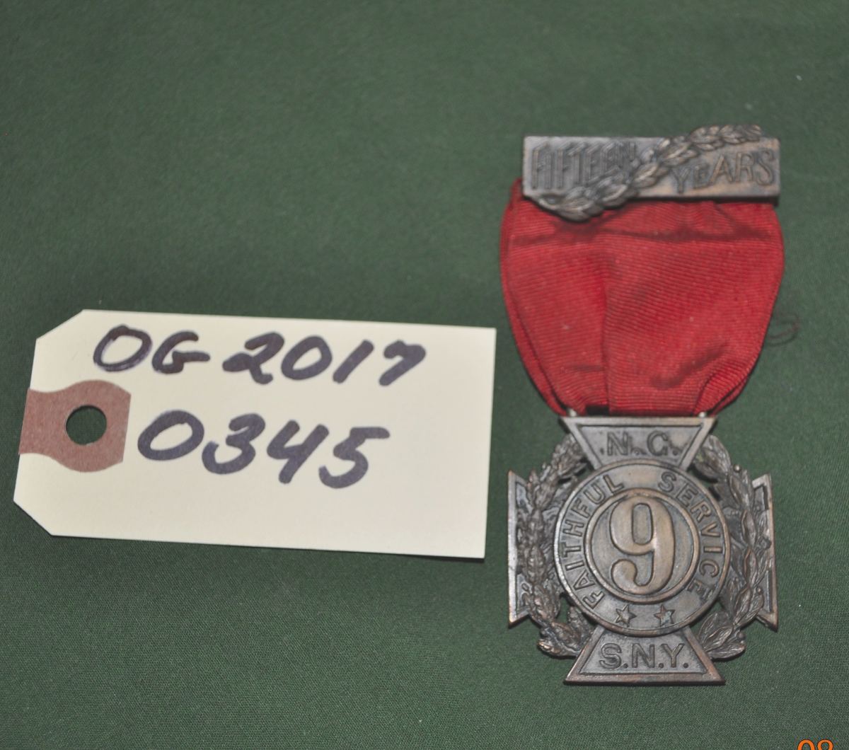 9th Regiment 15 Year Service Medal 