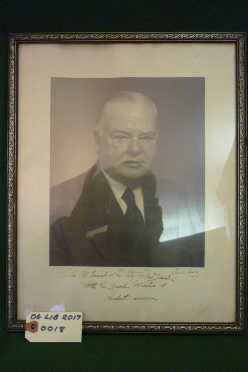 Signed President Herbert Hoover Photograph 