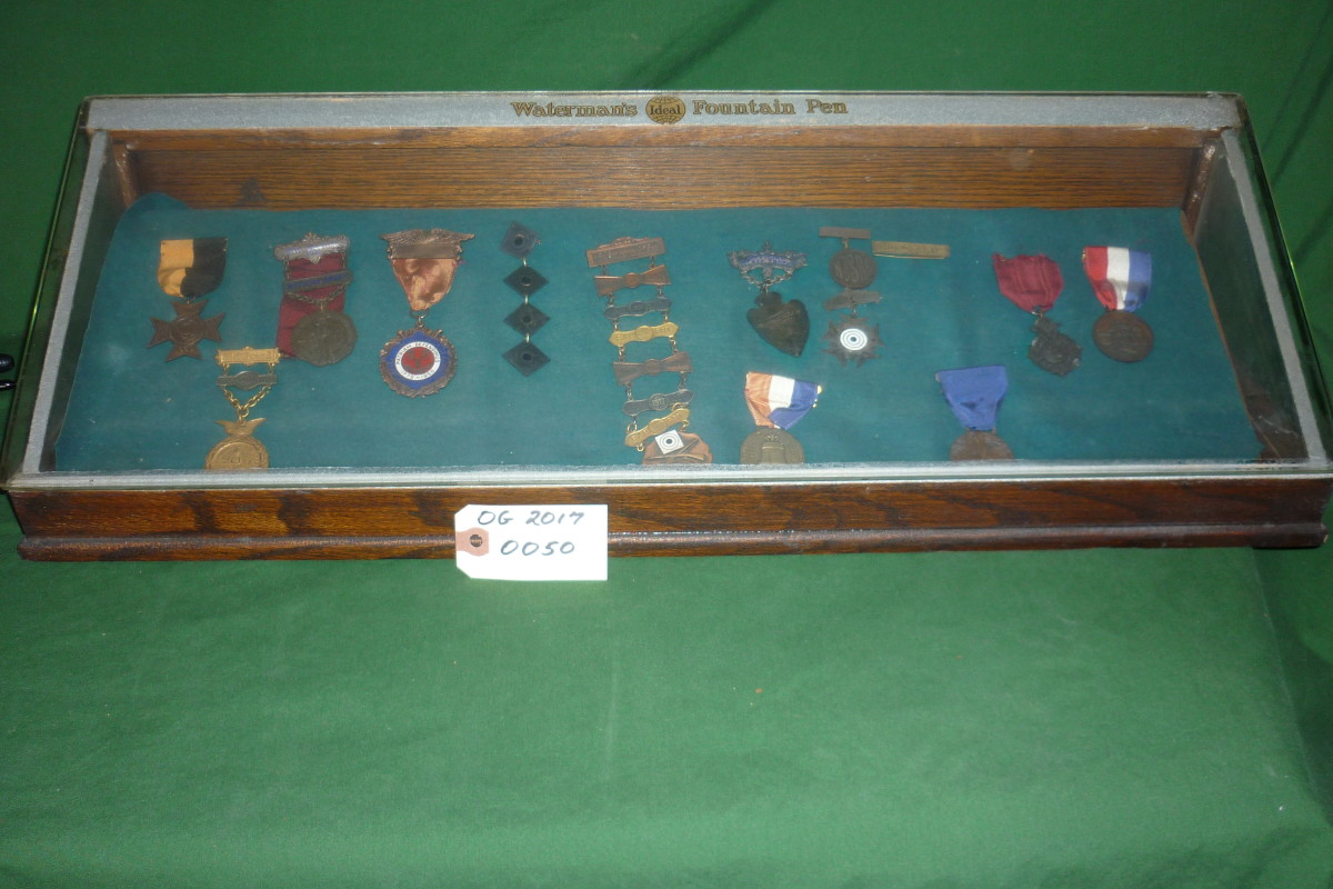 Assorted Medals in Case 