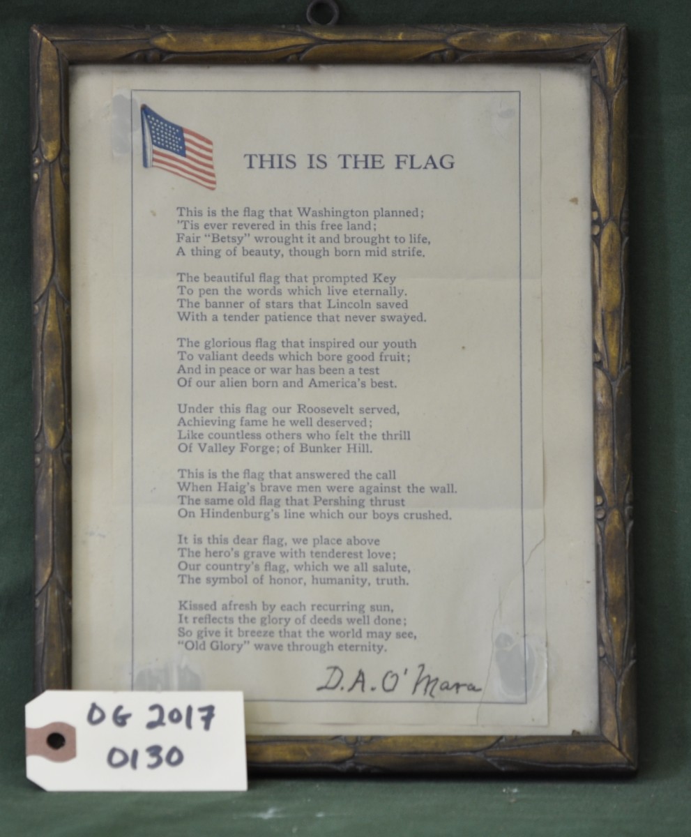 "This is the Flag", Poem  