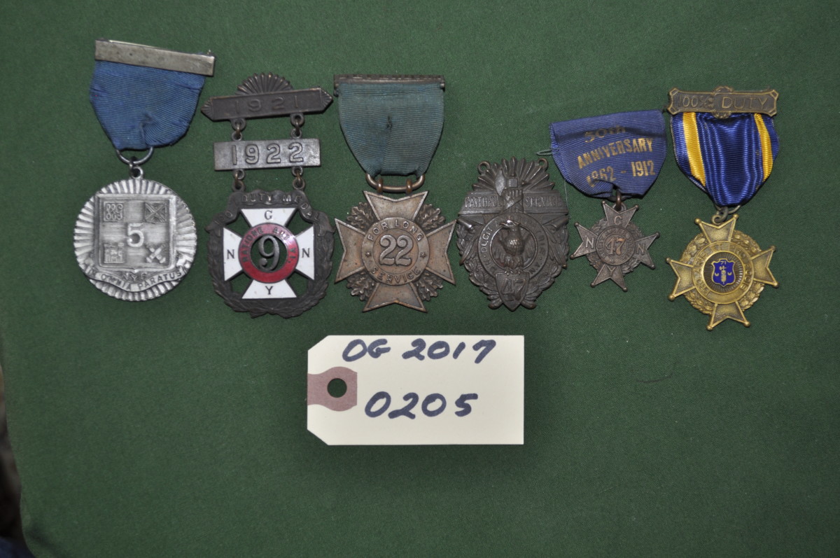 Assorted New York Regimental Medals 