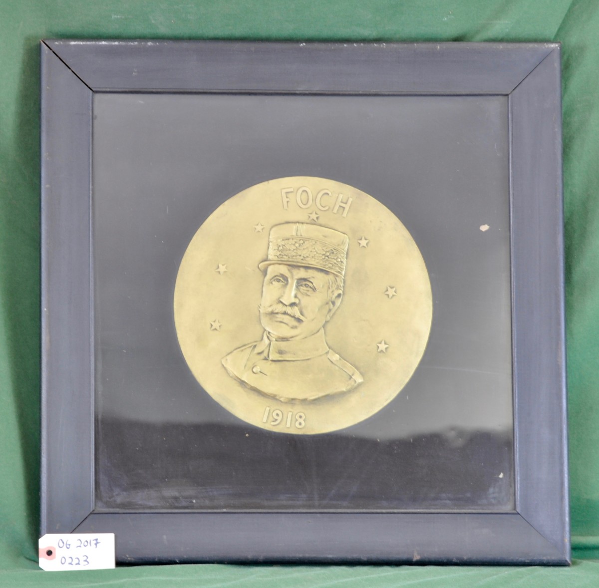 Marshal Ferdinand Foch Framed Medallion  