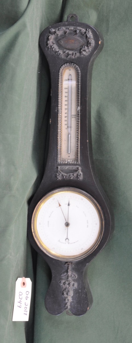 Antique Barometer and Thermometer 