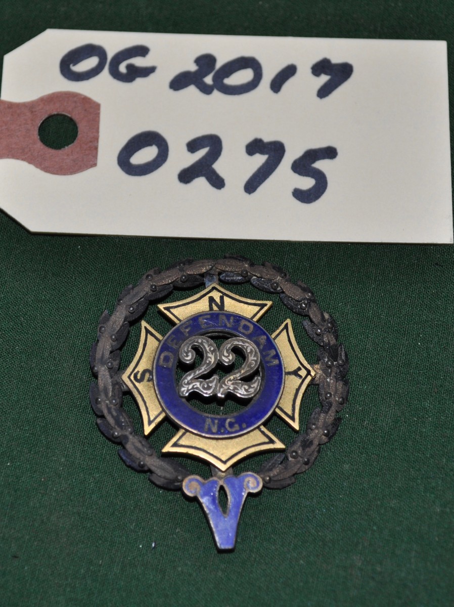 22nd Regiment Pin 