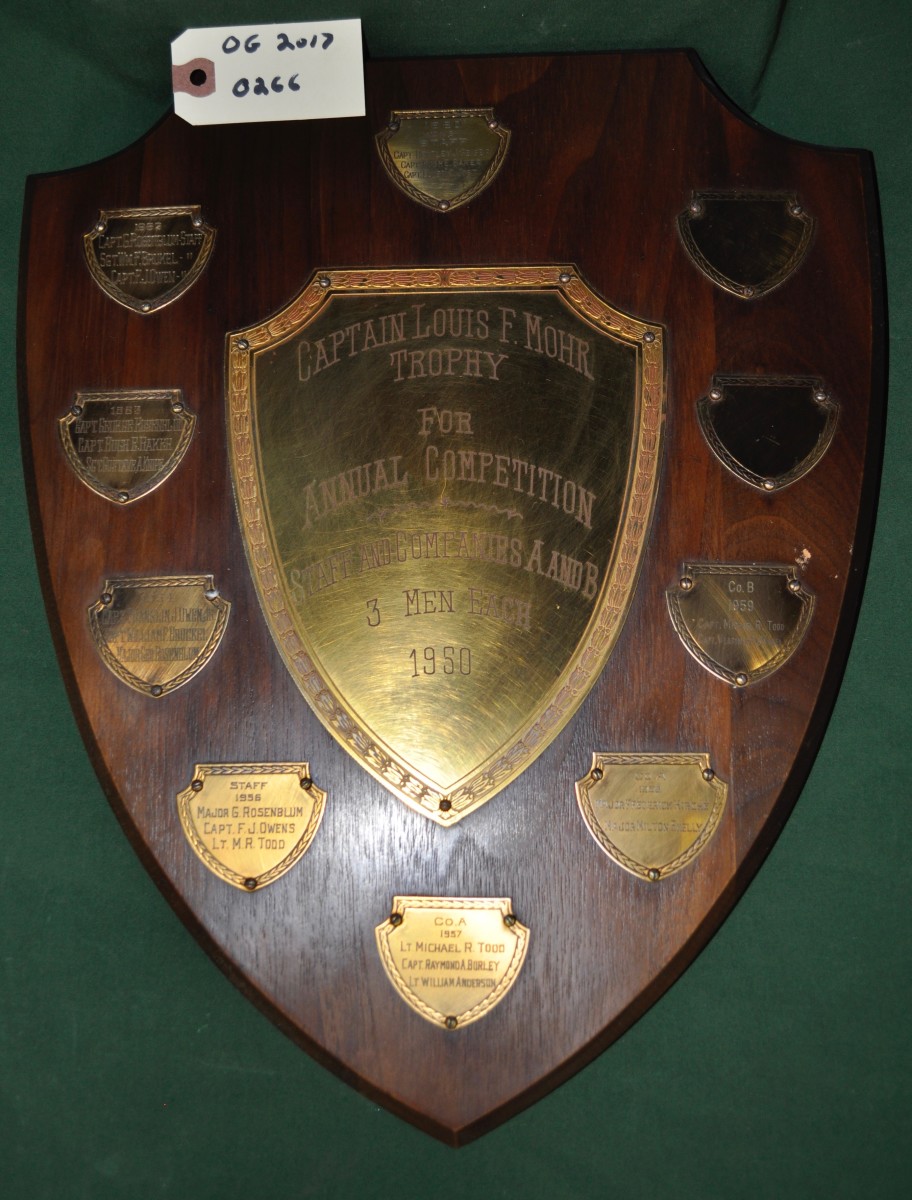 Captain Louis F. Mohr Trophy Plaque 