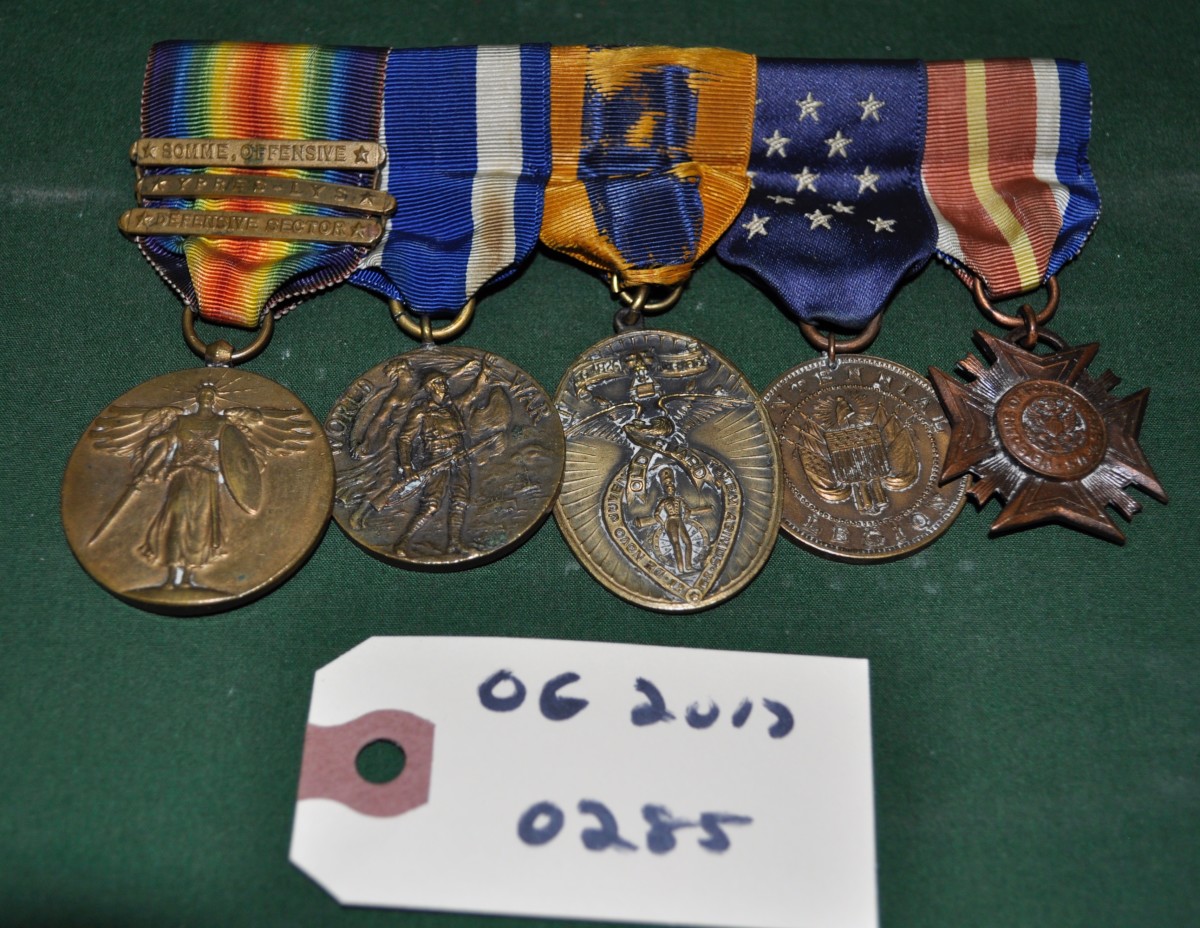 Five Assorted Medals  