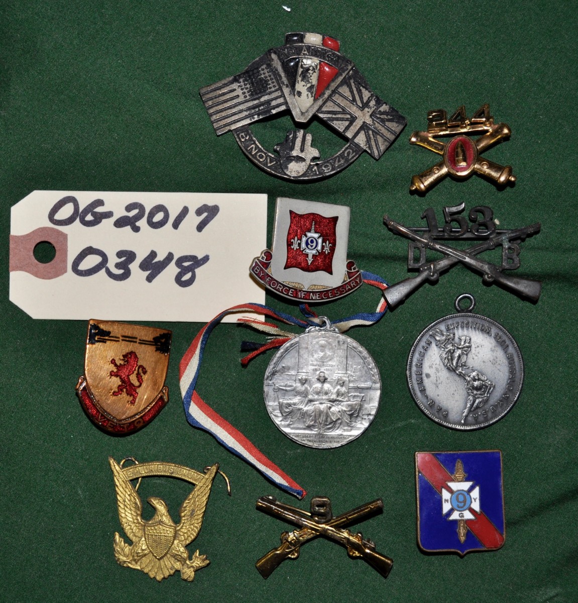 Various 9th Regiment Pins 