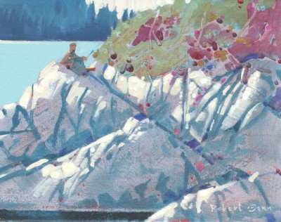 Toni Onley at Stuart Island by Robert Genn, Image 1.