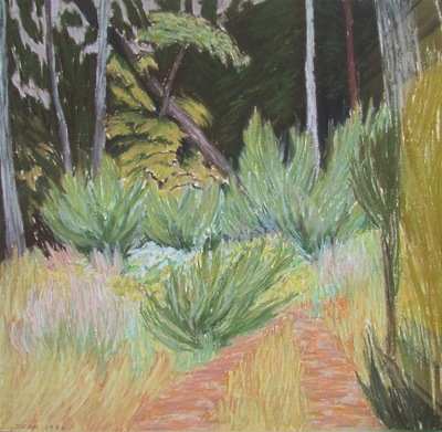 Salt Spring Landscape with Broom by Diana Dean, Image 1.