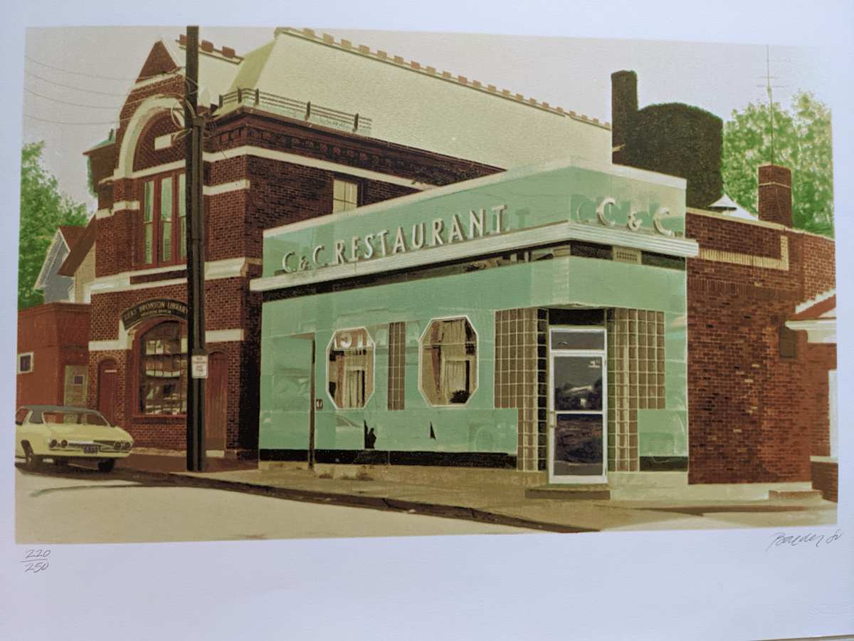 C & C Restaurant by John Baeder, Image 1.