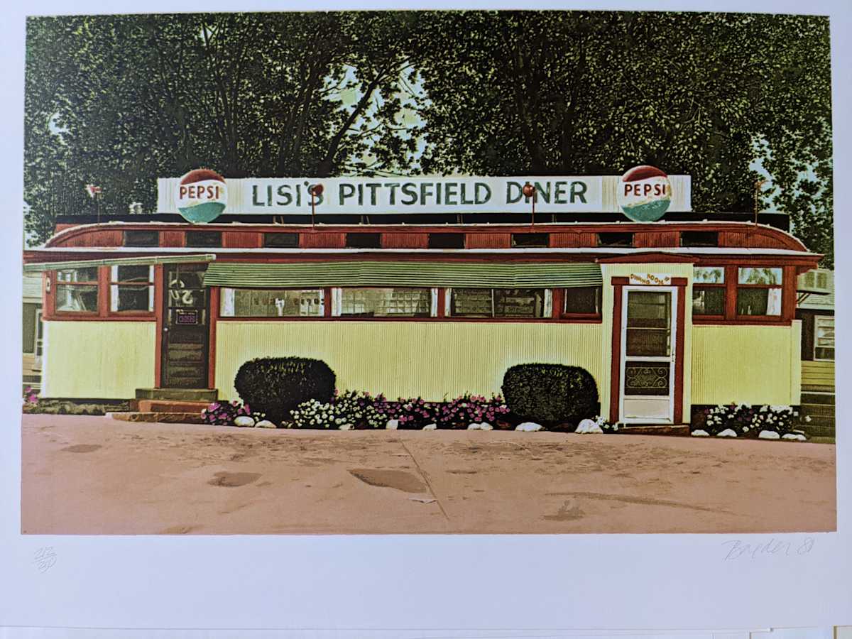 Lisi's Pittsfield Diner by John Baeder, Image 1.