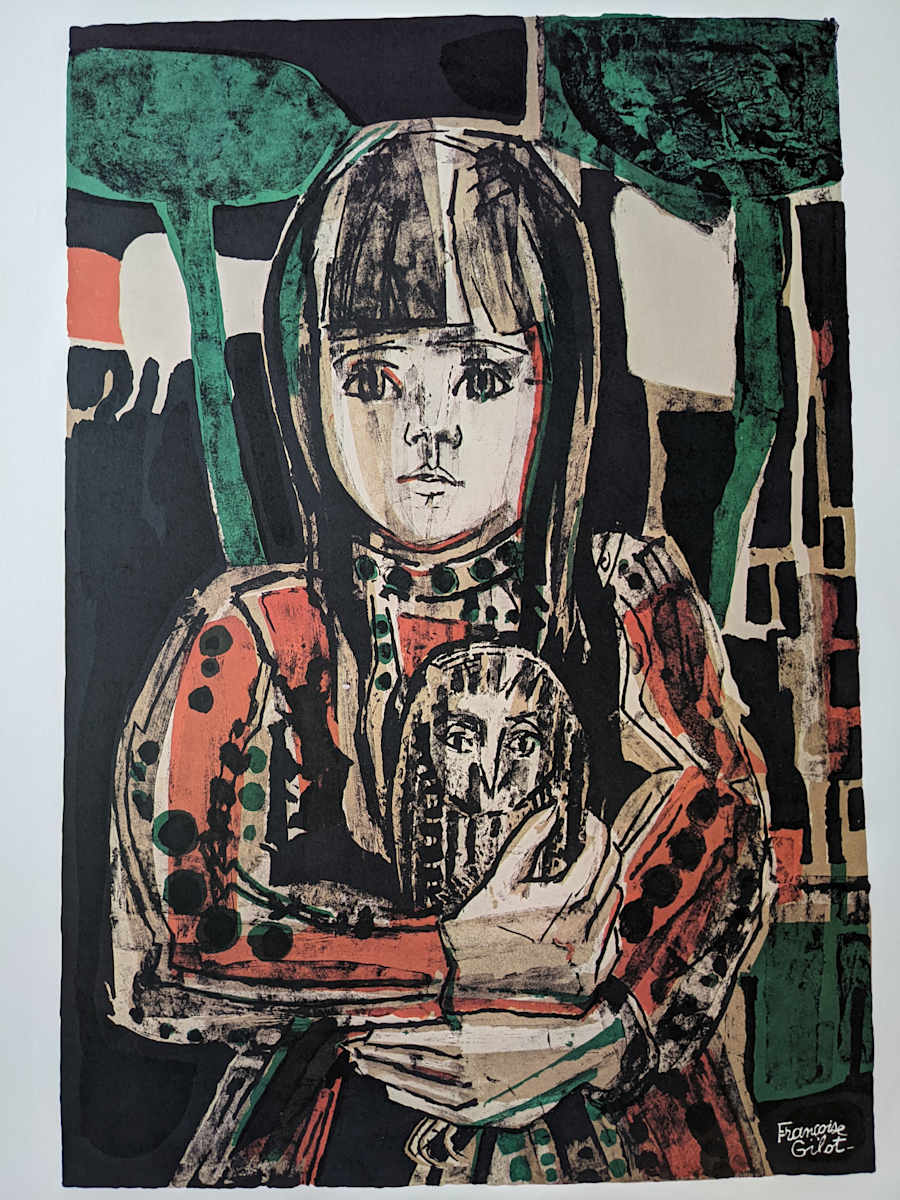 Aurelia and Owl by Francoise Gilot, Image 1.