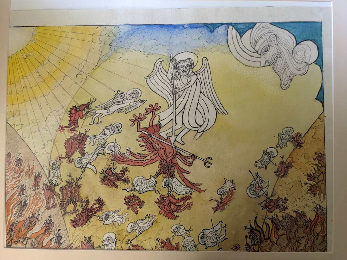 Lucifer Cast Into Hell by Peter Minchell, Image 1.
