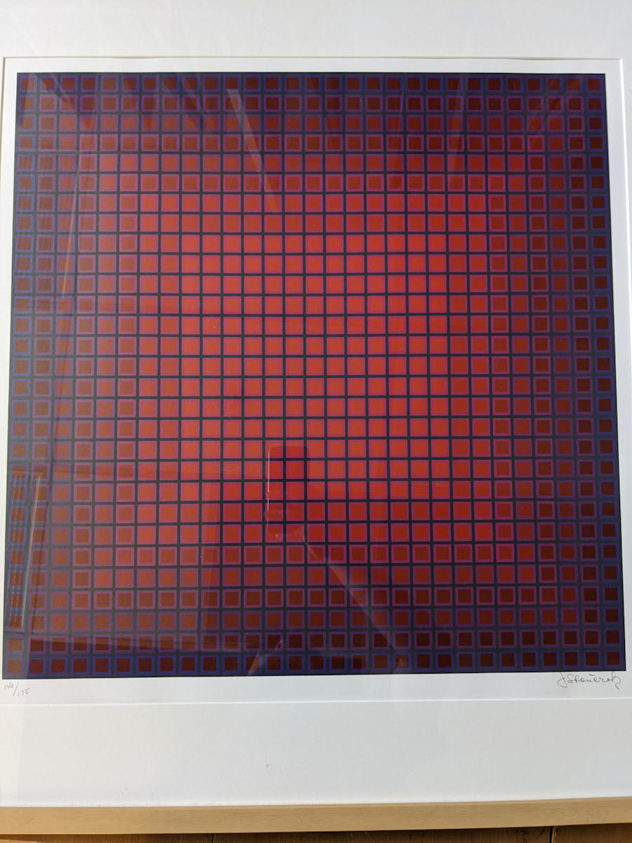 Compounded Red by Julian Stanczak 