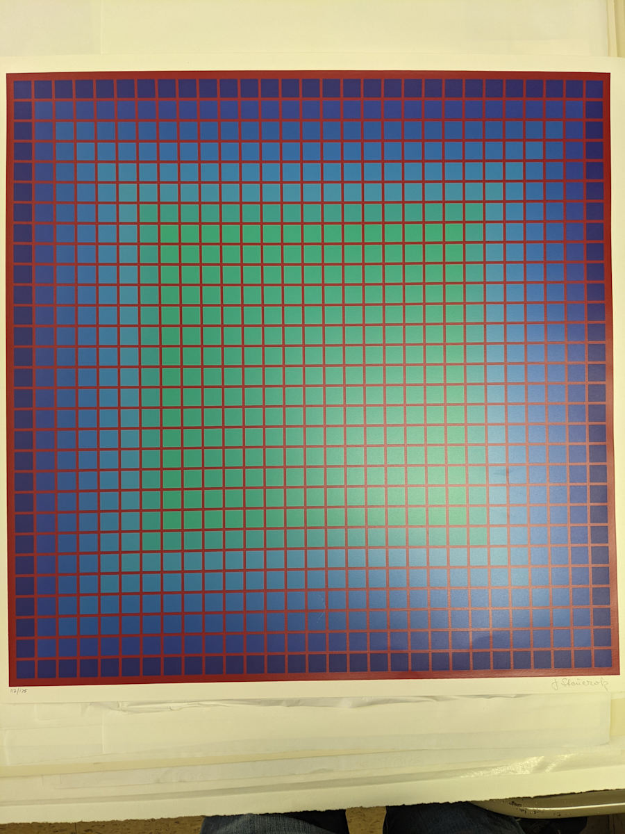 Conferring Blue by Julian Stanczak 