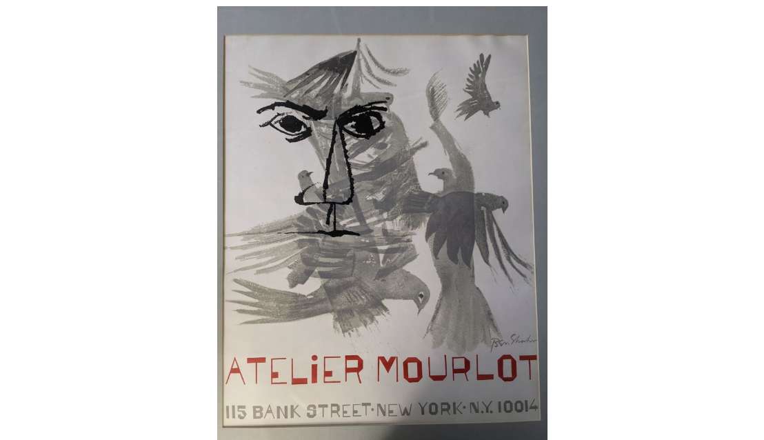 "Rilko" Poster (Prescott 198) by Ben Shahn, Image 1.