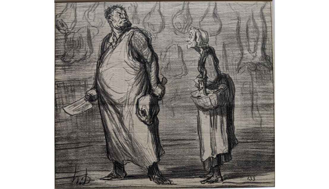 M'sieu le Boucher by Honore Daumier, Image 1.
