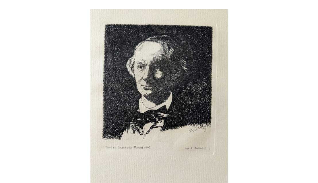 Baudelaire en Face by Edouard Manet, Image 1.