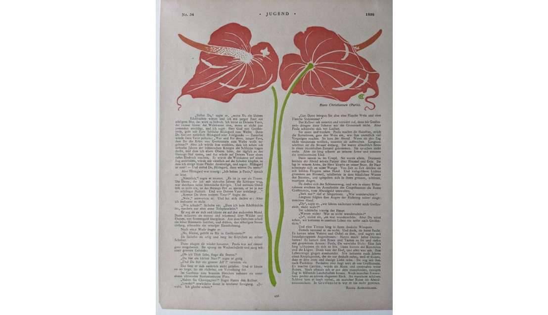 Untitled (Jugend magazine page) by Hans Christiansen, Image 1.
