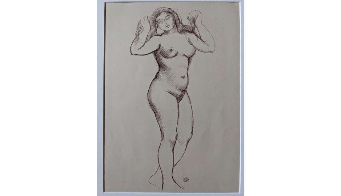 Nude (Dialogue de Composition) by Aristide Maillol, Image 1.