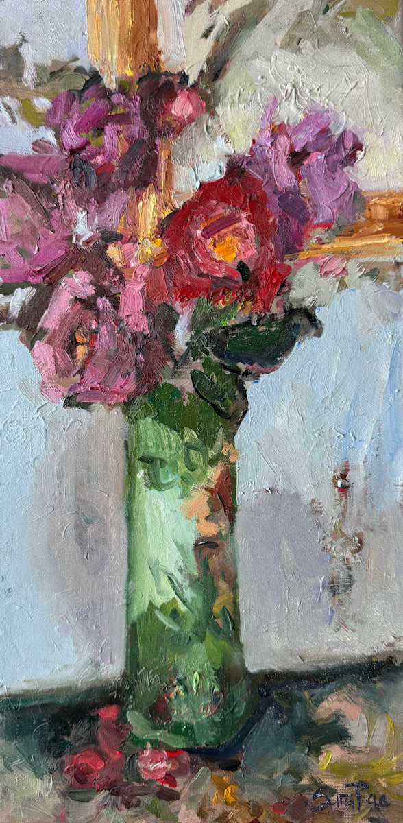 Emerald Blossoms by Sara Rae 