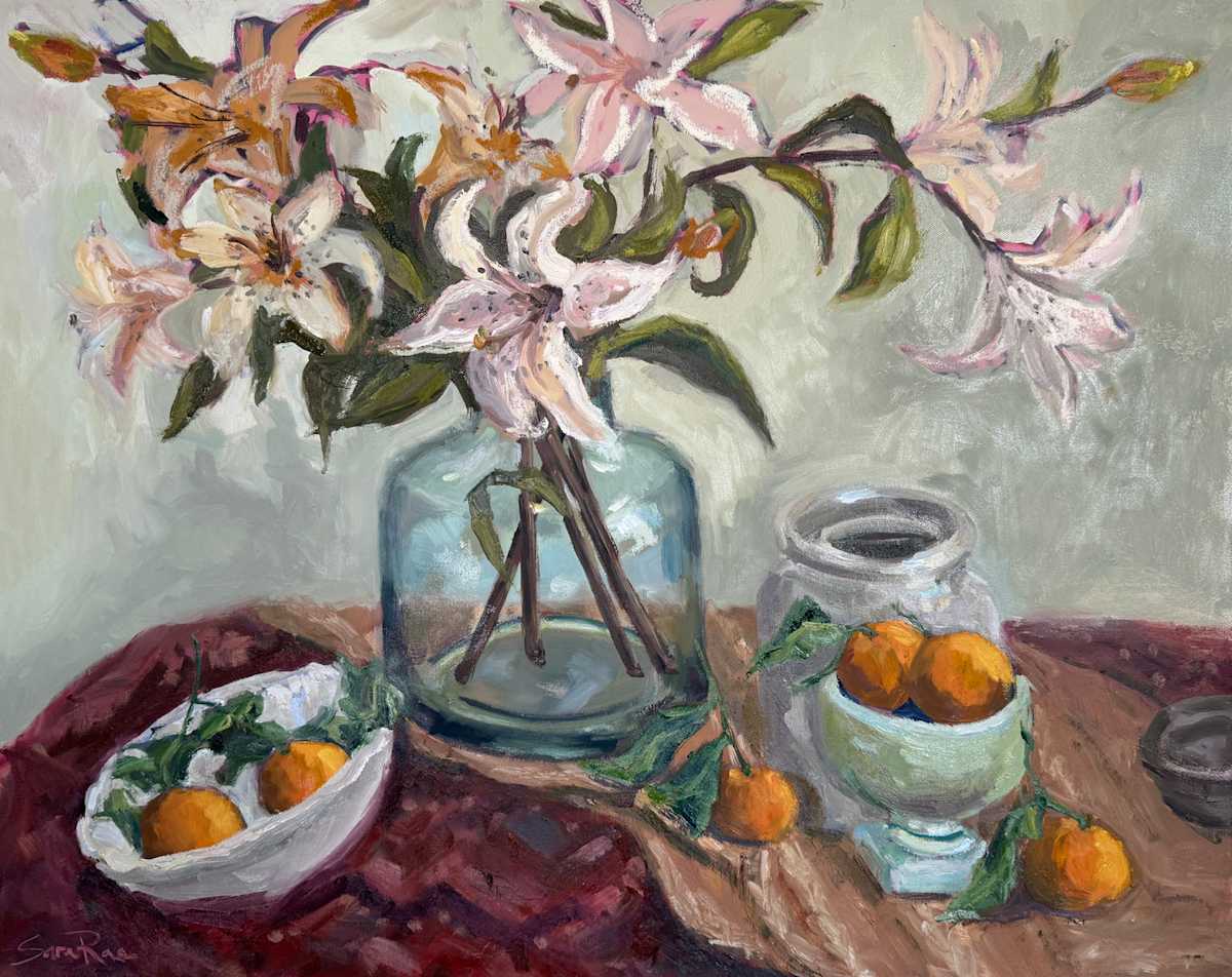Lillies and Citrus by Sara Rae 