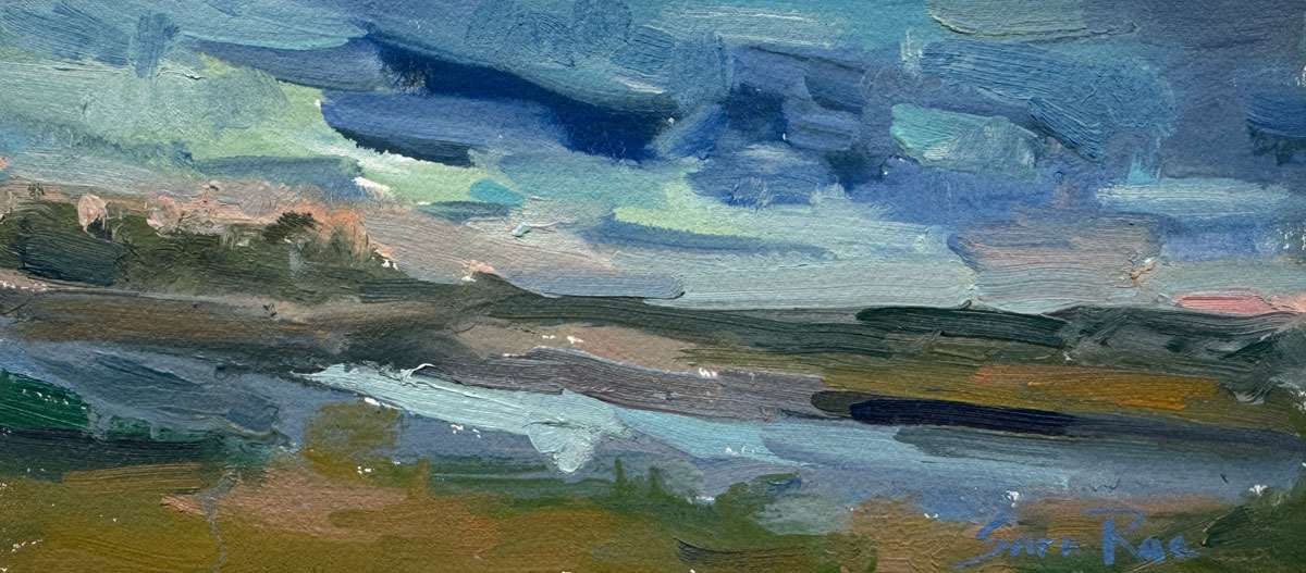 Tidal Marsh at Dusk by Sara Rae 