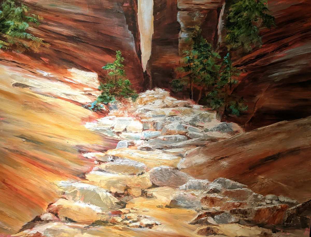 Passage rocailleux / Rocky passage by Lina Yachnin 