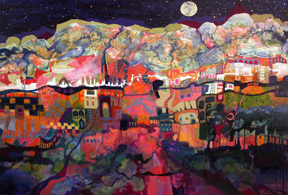 Moonlit Hills by Marilyn Smith 