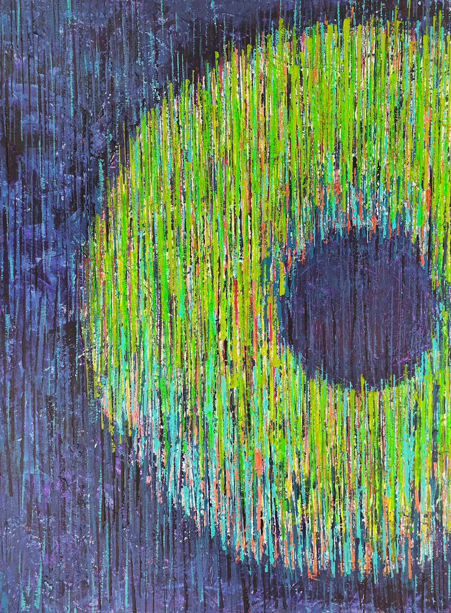 Divided Sky, Echoes of Illumination 1, Psychedelic Donut 10 by Rachel Wilsey, Image 1.