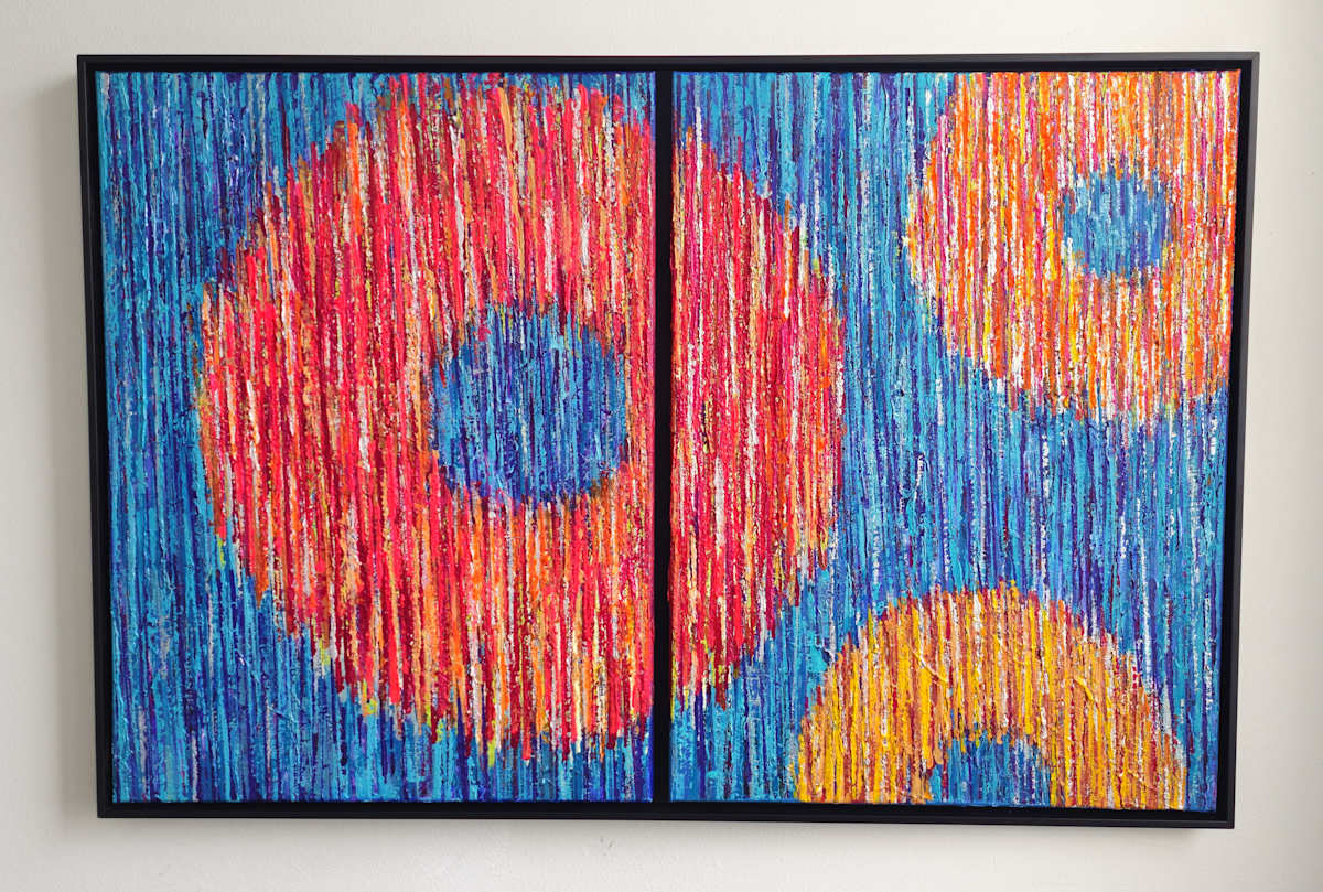 Singing Heart Diptych, Echoes of Illumination 2 by Rachel Wilsey, Image 1.