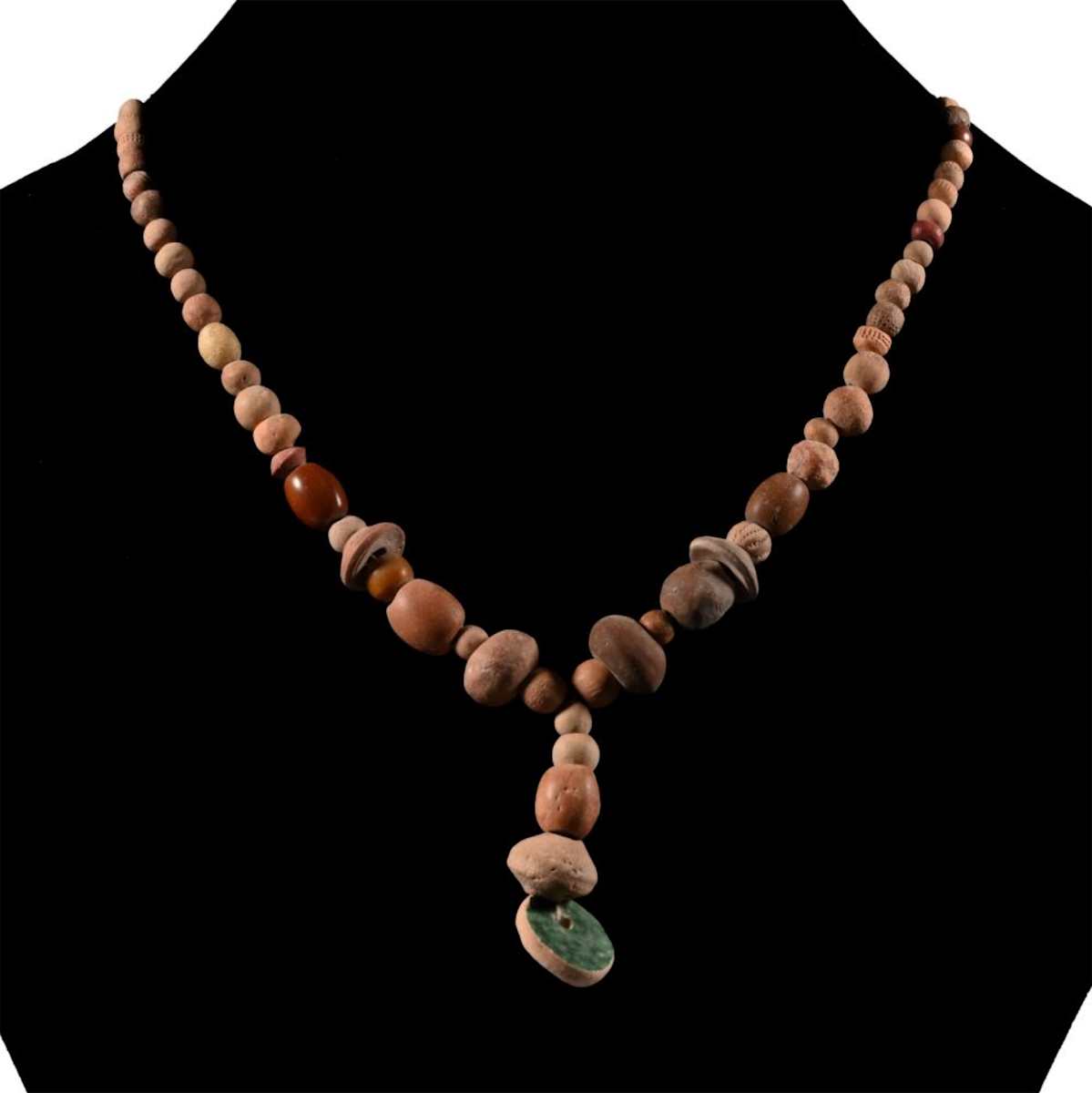 WESTERN ASIATIC MIXED BEAD NECKLACE STRING 