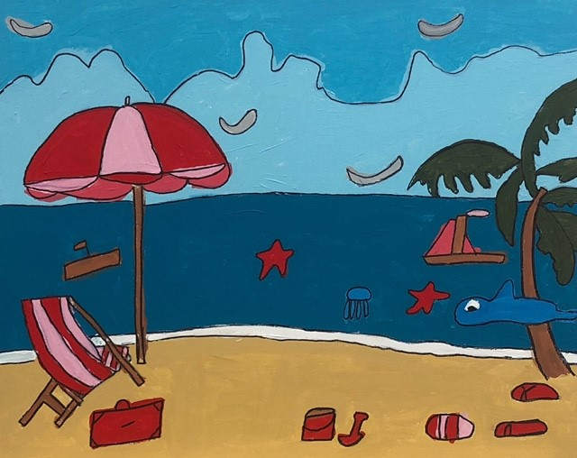 A Day At The Beach by Claire 