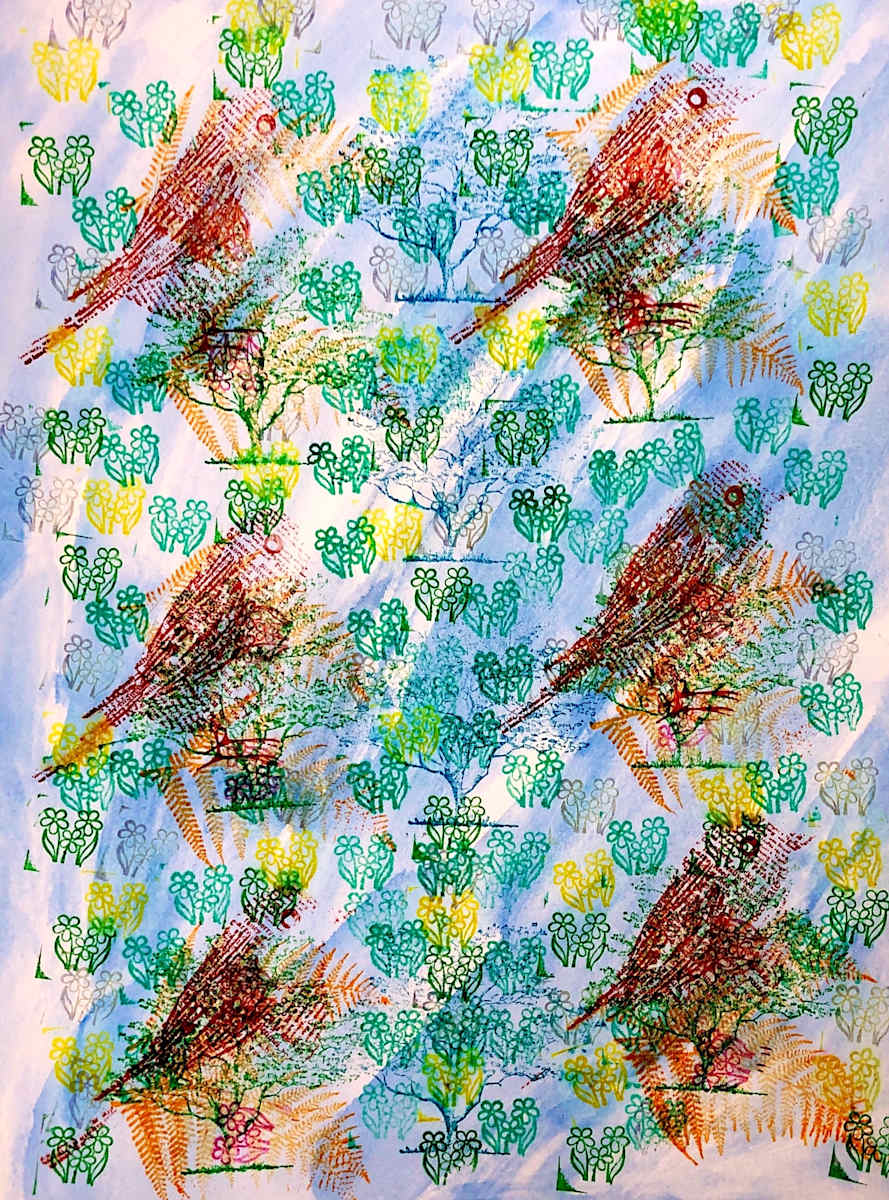 Bird Stamps For Spring by Mike 