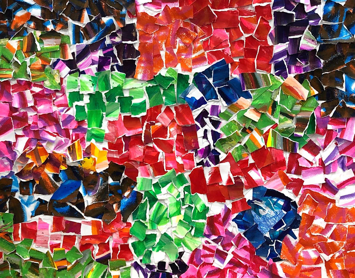 Circle Paper Collage I by Spencer 