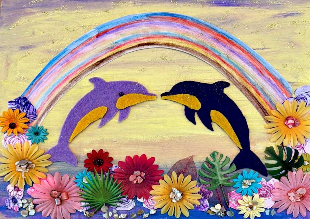 Rainbow Dolphin by Hannah, Image 1.