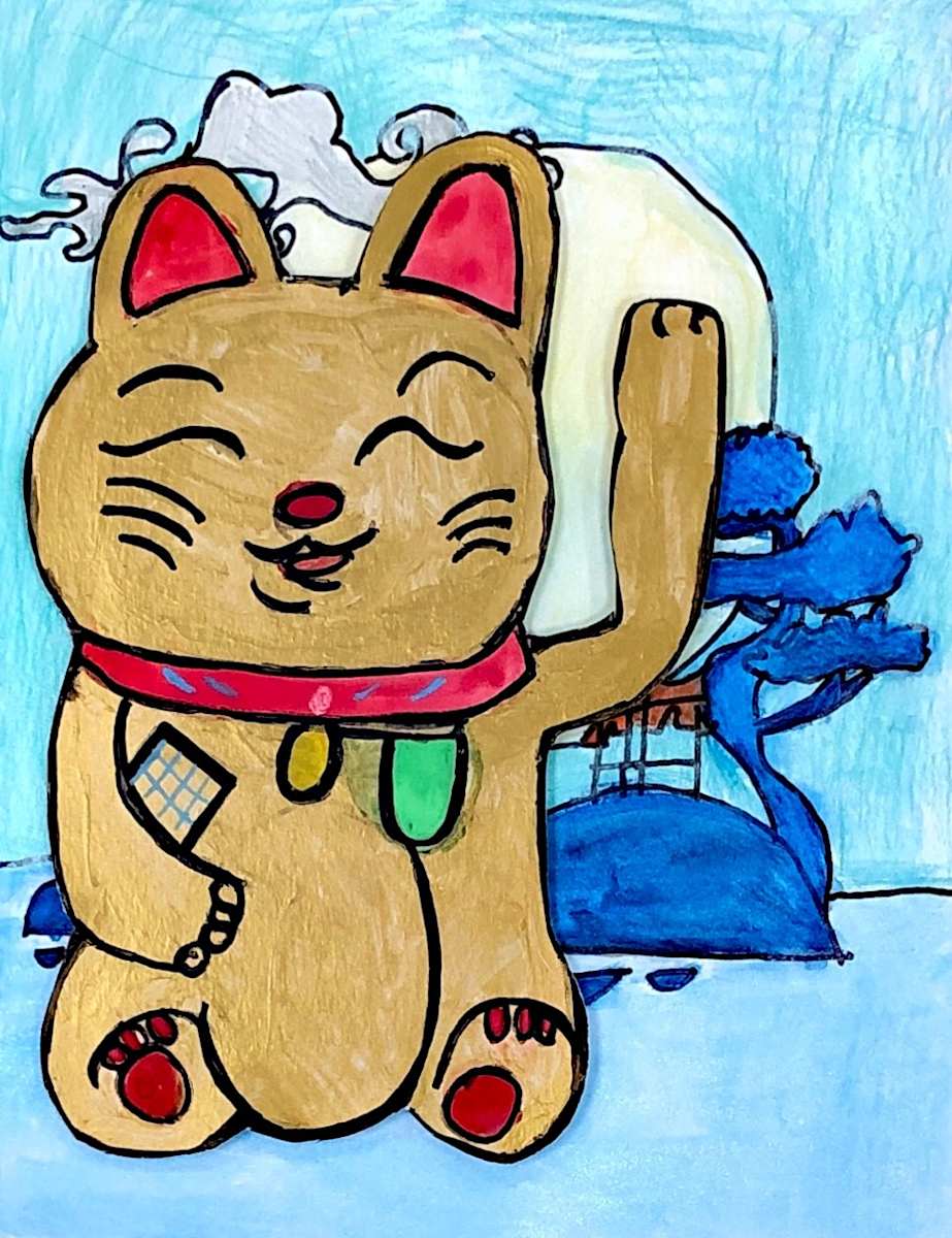 Lucky Cat In Gold by Tiffany 