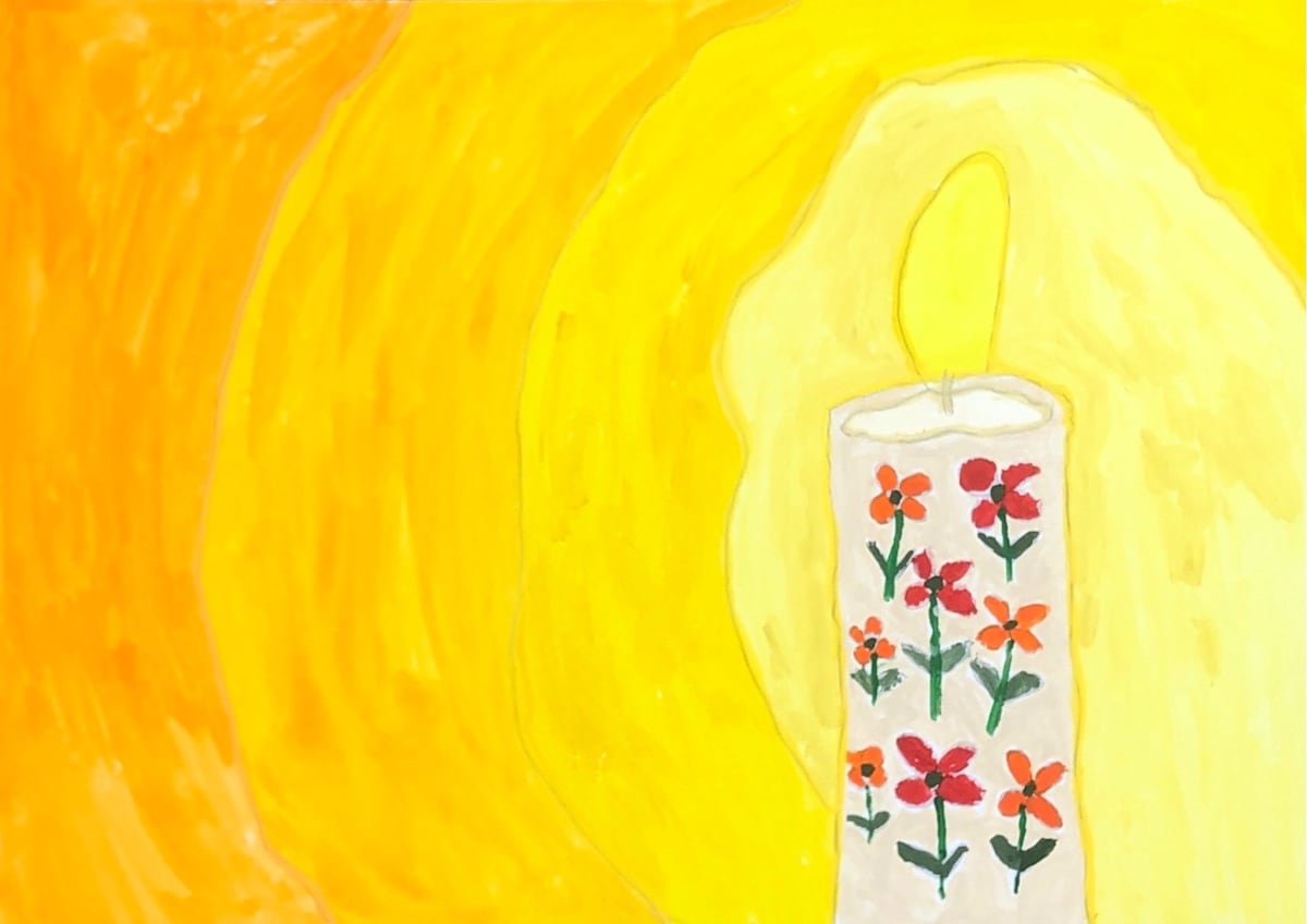 Glowing Candle by Mike 